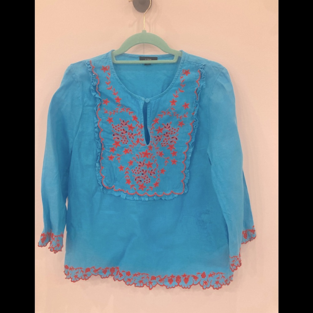 Fun J.crew summer linen top